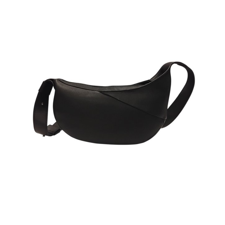 Aunts & Uncles Orchid Halfmoon Bag S jet black